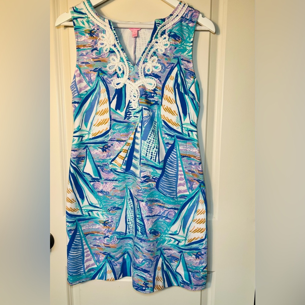 Lilly Pulitzer Sailboat Harper Dress Size Small - Picture 3 of 15